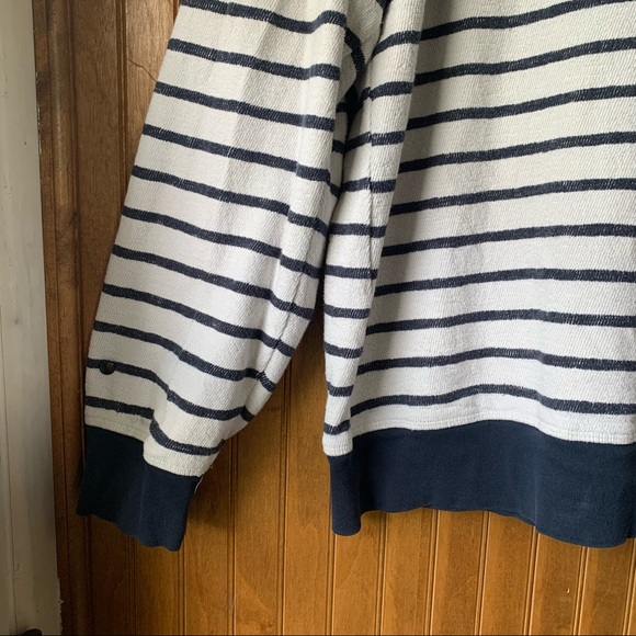 KNOWLEDGECOTTON Apparel Striped Long Sleeve Crew Neck Sweater - Men’s Size Large - Picture 8 of 9